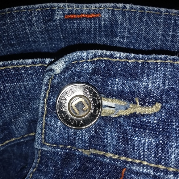 Vintage Don 40 Mens Baggy Retro Logo Jeans - Picture 5 of 8